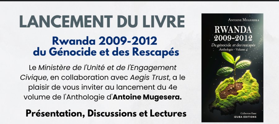 Image:Lancement du livre : Rwanda 2009–2012, Du génocide et des rescapés